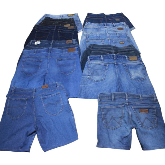 30x Mix Lee + Wrangler Shorts